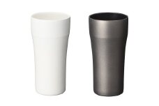 【京セラ】真空断熱タンブラー 420ml ＜ホワイト・ブラック＞ ペアセット （各1個） CERAMUG タンブラー 真空容器 保冷 保温 真空断熱 セラミック トラベルカップ KYOCERA BS-625-3