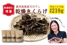 ＼数量限定〝増量"／鹿児島県産天日干し乾燥きくらげ 合計210g AS-4104 