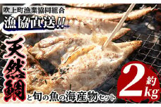 No.317 海産物セット 天然鯛！タイと旬の魚の干物・旬の魚の竜田揚げの素セット(干物5尾以上・竜田揚げの素1袋・計約2.0kg)干物 竜田揚げ タイ 鯛 たい 魚貝類 魚 海産物 セット 冷凍 真空パック 詰め合わせ【吹上町漁協】【031】