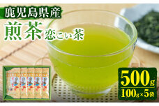 No.410 ＜鹿児島県産＞煎茶(100g×5袋セット 計500g) 国産 九州産 お茶 緑茶 煎茶 茶葉 日本茶 水出し【末永(清)製茶】