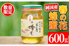 No.444 鹿児島春の花の蜂蜜 国産百花蜜(600g) 国産 はちみつ ハチミツ 蜂蜜 花はちみつ 花ハチミツ 調味料 セット ギフト 贈答 プレゼント【伊集院物産】【444】【386】
