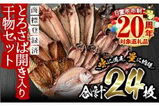 No.203-A  旬の厳選！干物詰合せ(計24枚) 干物 あじ アジ 詰め合わせ セット 魚 魚介 魚介類 ひもの 寄附額改定【みのだ食品】
