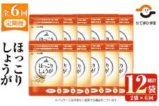 No.1296-B ＜定期便・全6回(隔月)＞ほっこりしょうが(1袋31粒・2袋×6回 計12袋) 鹿児島 日置市 健康食品 加工食品 サプリ 栄養バランス 食生活 安心安全 定期便 頒布会 【てまひま堂】【1030】【1295】