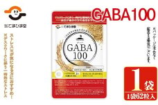 No.1294 ＜機能性表示食品＞GABA100(62粒入×1袋) 鹿児島 日置市 健康食品 サプリ 栄養バランス 食生活 安心安全 デスクワーク ストレス緩和 高血圧【てまひま堂】【1286】【898】