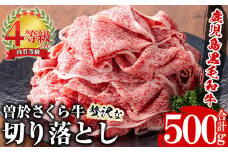 曽於さくら牛 贅沢な切り落とし(合計500g) 黒毛和牛 切り落とし 冷凍【福永産業】A660