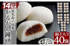 B-134 第14回全国菓子博・高松宮名誉総裁賞受賞！鹿児島の銘菓軽羹饅頭（8個入り×5箱）【徳重製菓とらや】霧島市 かるかん 鹿児島 かるかん饅頭 饅頭 餡 和菓子 常温 茶請け