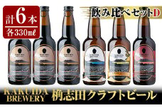 A5-014 KAKUIDA BREWERY 飲み比べセットD(計6本)【福山黒酢】霧島市 ビール クラフトビール ご当地ビール 地ビール お酒 かくいだ 桷志田 熟成スタウト アメリカンレッド ベルジャンホワイト 乳酸発酵柚子サワー