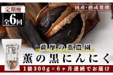 I0-006 薫の黒にんにく定期便(全6回)【薩摩の薫農園】
