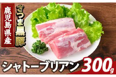 K-485-A 鹿児島県産さつま黒豚 シャトーブリアン(計300g)【ふるさと産直バザール】霧島市 シャトーブリアン ヒレ肉 黒豚 国産 鹿児島県産 肉 精肉