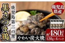 K-547 霧島黒さつま鶏 やわい炭火焼(120g×4パック) 【ビッグバード・カピリナ】 霧島市 国産 鶏肉 鳥肉 鶏むね肉 部位ミックス 肉 とりにく タンパク質