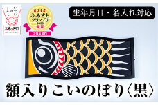 額入りこいのぼり【黒色】ESSEふるさとグランプリ2023金賞受賞！【E-113aH】
