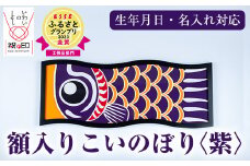 額入りこいのぼり【紫色】ESSEふるさとグランプリ2023金賞受賞！【E-113fH】