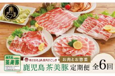 【ブランド豚定期便 全6回】鹿児島茶美豚 お肉とお惣菜の定期便 JA食肉かごしま お肉 ブランド 豚 豚肉 スライス 小分け 焼肉 BBQ ロース バラ しゃぶしゃぶ 惣菜 グルメ お取り寄せ 冷凍