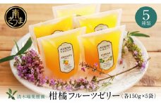 【鹿児島県産】柑橘フルーツゼリー 詰め合わせ 5種 常温 セット スイーツ お菓子 ギフト 贈り物 贈答用 詰合せ おすすめ お取り寄せ 果物 フルーツゼリー 清木場果樹園 鹿児島 南さつま市