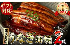【ギフト対応】くすだ屋の極上うなぎ2尾(190g×2)＜計380g以上＞ a7-003