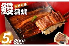【数量限定】国産 八本木樽鰻の蒲焼(160g以上×5尾) うなぎ 鰻 ウナギ 5尾 国産 九州産 蒲焼き かばやき 冷凍 うな丼 うな重 ひつまぶし タレ 山椒 ランキング 人気 b7-025