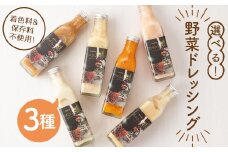 選べる！3種の手作り野菜サラダドレッシング(215ml×3本) a2-111