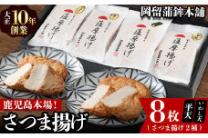 本場鹿児島のさつま揚げセット(平天・いわし天 全2種 計8枚) p9-020