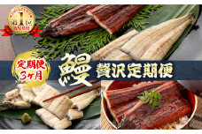 【定期便全3回】蒲焼きと白焼きが楽しめる贅沢定期便！ t0066-001