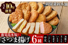 本場鹿児島のさつま揚げセット(全6種・計16枚) a1-100