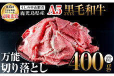 ＜A5等級＞鹿児島県産 黒毛和牛万能切り落とし(計400g /400g×1P) 黒毛和牛 和牛 切り落とし 肉 牛肉 国産 九州産 鹿児島県産 すき焼き しゃぶしゃぶ 小分け A5 日本一 ランキング 人気 a0-360