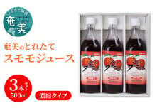 【ギフトにどうぞ】奄美のとれたてすももジュース 3本セット　A015-007