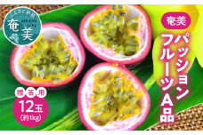 【2025年発送 先行予約】奄美パッションフルーツ A品 12玉入 化粧箱（約1kg）A070-001