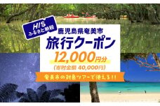 鹿児島県奄美市の対象ツアーに使えるHISふるさと納税クーポン 寄附額40,000円　HIS04