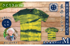 藍染Tシャツ さとうきび畑 M　A178-004-05-02
