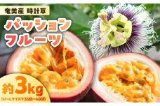 奄美産時計草（パッションフルーツ） 約3kg　A021-048-02