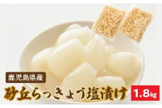 017-05 鹿児島県産砂丘らっきょう塩漬け1.8kg