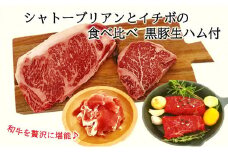 027-25 シャトーブリアンとイチボの食べ比べ 黒豚生ハム付