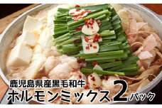 052-16 鹿児島県産黒毛和牛ホルモンミックス2パック