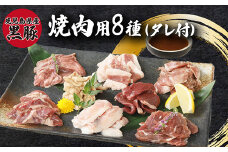104-02 鹿児島県産黒豚 焼肉用8選（タレ付）