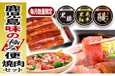 027-63 【翌月発送】黒豚・黒毛和牛・うなぎ 鹿児島!味の極み便A