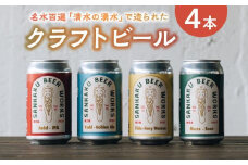 127-01 名水百選「清水の湧水」で造られたクラフトビール4本