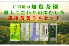 129-03 知覧茶園深むし茶 厳撰茶葉5本セット