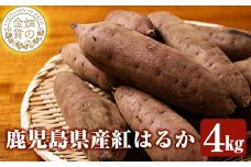 a174 ＜先行予約受付中！2025年12月中旬以降順次発送予定＞畑の金貨・紅はるか4kg(生芋)【甘いも販売所】姶良市 国産 さつま芋 サツマイモ べにはるか 貯蔵 熟成 蜜芋 蜜いも さつまいも