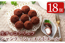 a684 生チョコ チョコレート ショコラ シャンティショコラボヌール18個(9個入×2箱)【財宝】 スイーツ お菓子 チョコ トリュフ 新感覚