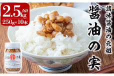 a756 醤油の実(2.5kg・250g×10本)【岩下醸造】姶良市 常温 瓶詰め