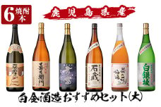 a765 白金酒造おすすめ6本セット 大(各1800ml)【南国リカー】 姶良市 酒 焼酎 本格芋焼酎 本格焼酎 芋焼酎 梅酒 リキュール スピリッツ 飲み比べ セット