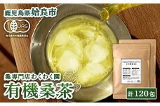 a793 国産！わくわく園有機桑茶・計120包(2g×60包・2袋)【わくわく園】 姶良市 桑の葉 有機 桑茶 桑 桑の葉茶 お茶 ティーバッグ ティーパック ノンカフェイン くわ 茶 九州産