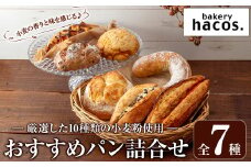 a984 ハコスおすすめのパン詰合せセット(計7種)【bakery hacos】姶良市 パン 冷凍パン 詰め合わせ 惣菜パン 菓子パン パイ アップルパイ めんたいフランス クランベリーチーズ メロンパン 練乳小豆フランス 大納言 ブール
