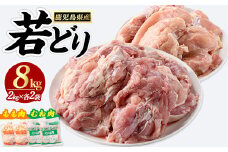 若どりムネ肉4kg・モモ肉4kgセット(合計8kg)【まつぼっくり】matu-1462R7