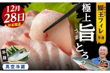 ＜数量限定＞【2025年12月28日発送】『旅サラダ』で紹介ぶりの王様「 鰤王 」 フィレ 半身 (約1.3〜1.5kg・フィレ1枚) 産地直送 新鮮 旨味が抜群の 長島町 特産品 ブランド ぶり 鰤 ブリ 切り身 真空 冷蔵 刺身 ぶりしゃぶ しゃぶしゃぶ 魚 魚介 人気 ランキング 年末年始発送【JFA】jfa-7f-1228