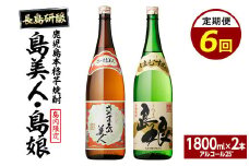 本格焼酎　さつま島美人・島娘セット（1,800mlの2本入り）定期便 全6回_nagashima-1269