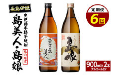 本格焼酎　さつま島美人・島娘セット（900mlの2本入り）定期便 全6回_nagashima-1271