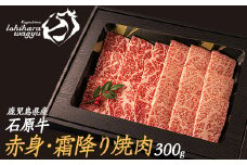 石原牛の赤身・霜降り焼肉セット(300g) 石原牛 焼肉用 霜降 ハーフ 国産 牛 ウシ 牛肉 焼肉 BBQ バーベキュー ビーフ 冷凍【石原PRO】ishihara-1348