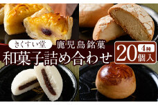 D02 ＜数量限定＞鹿児島湧水町ふるさと銘菓 和菓子詰め合わせ(4種・計20個) 和菓子 詰め合わせ かるかん 食べ比べ スイーツ お菓子 おかし 饅頭 まんじゅう タルト 鹿児島銘菓 郷土菓子 ギフト 贈答 贈り物 バレンタイン ホワイトデー【きくすい堂】