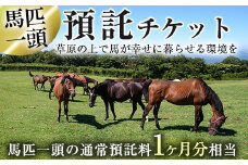 y240 預託チケット！馬匹一頭の通常預託料1ヶ月分に相当するチケット(1枚) 馬 競走馬 競馬 乗馬 乗用馬 預託【NPO法人ホーストラスト】